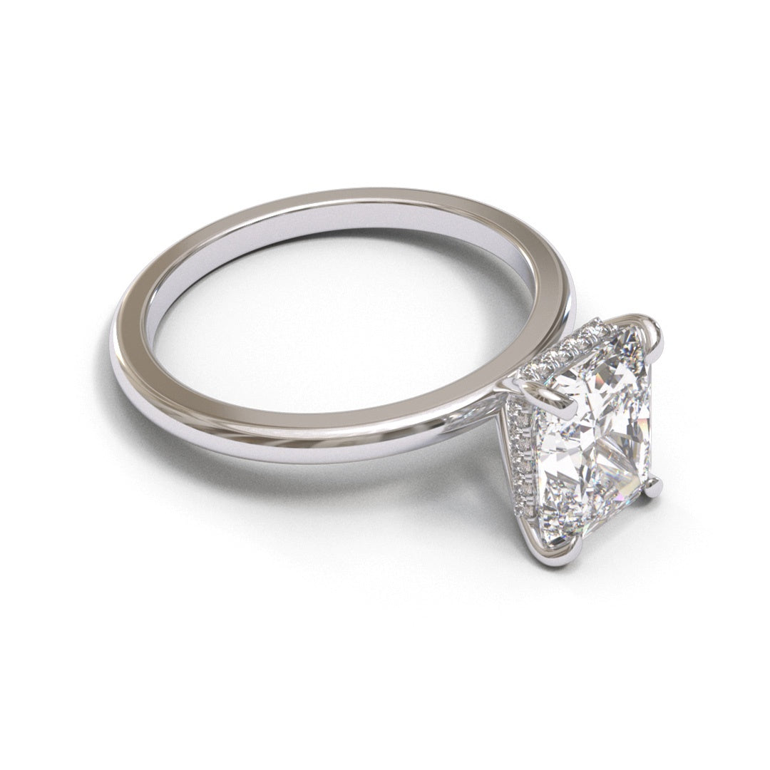 Radiant Dome Hidden Halo 2mm band (setting only)