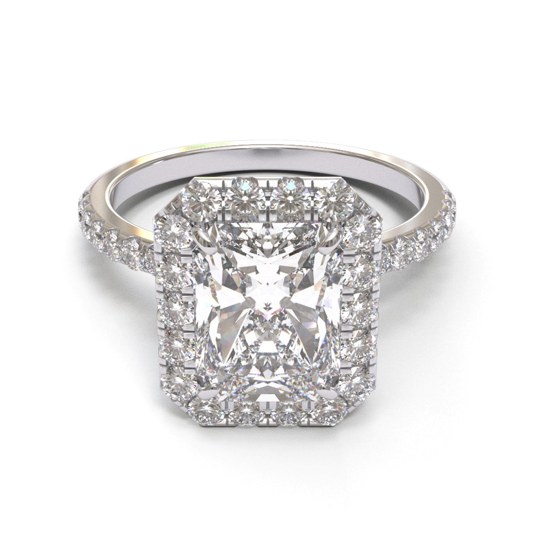 Radiant Halo Pave 2mm band (setting only)