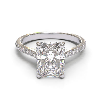 Radiant Tapered Cathedral Pave 1.6-2.6mm band (setting only)