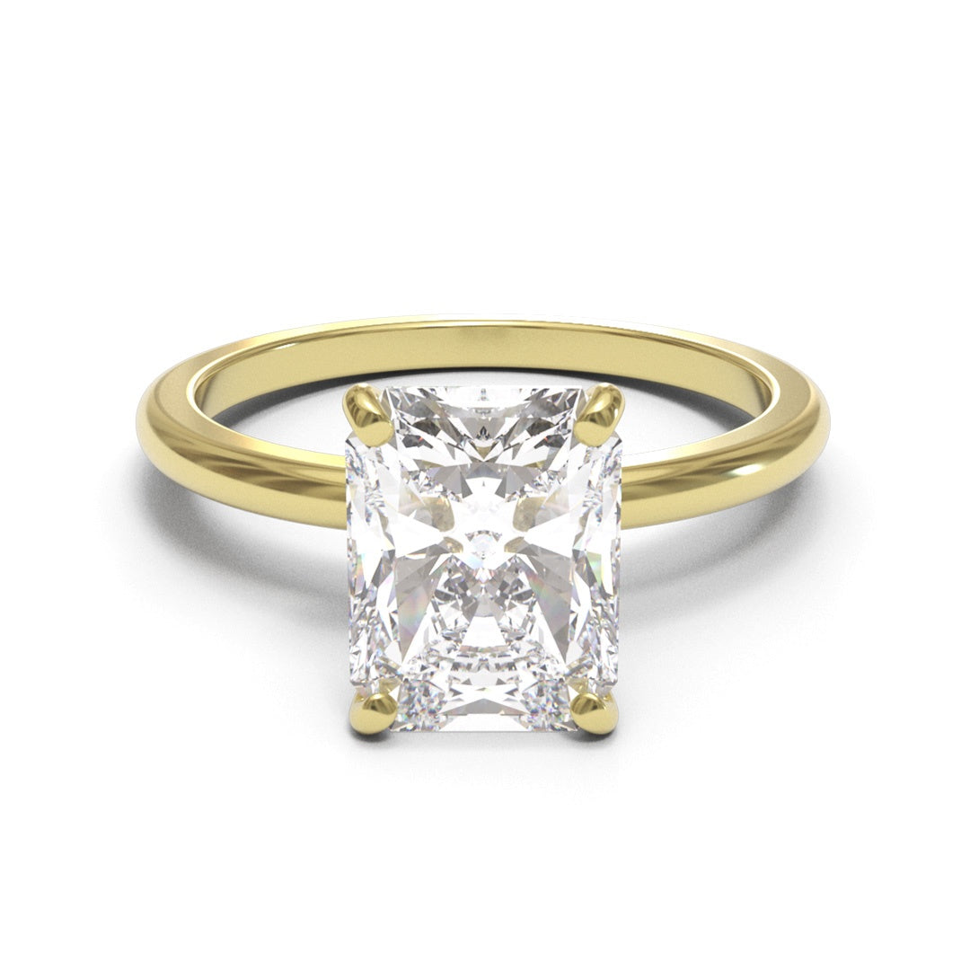 Radiant Dome Solitaire 2mm band (setting only)