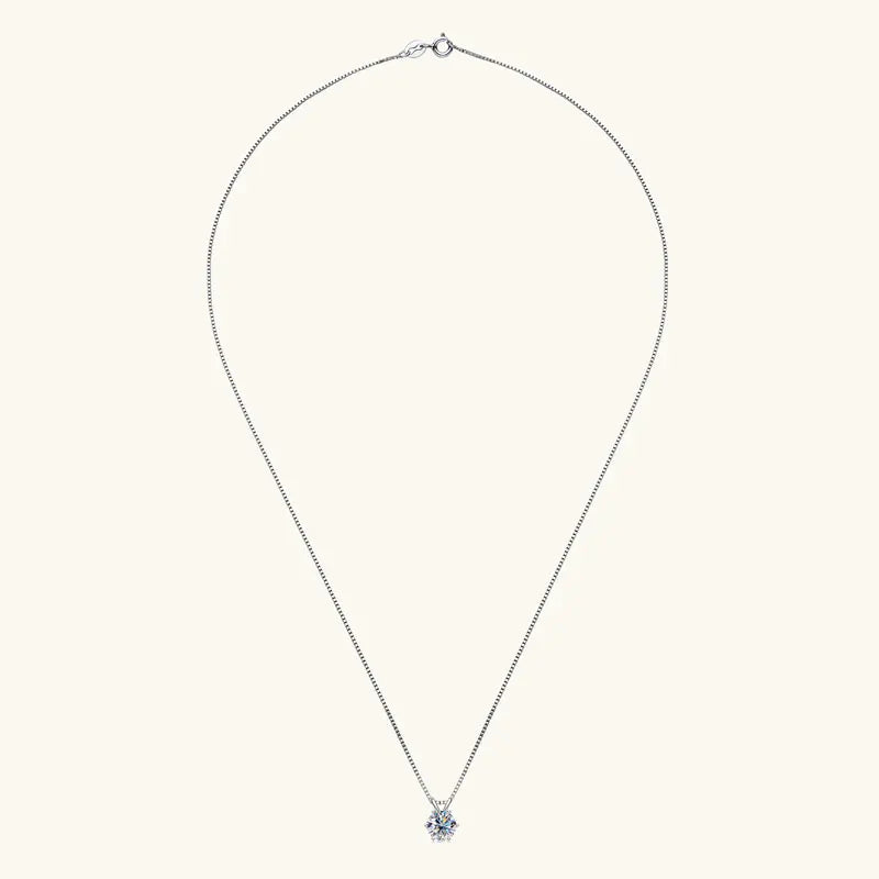 0.5ct-5ct Moissanite Pendant Necklace With Certificate For Women Original Real 925 Silver Chain Solitaire Drop Necklaces