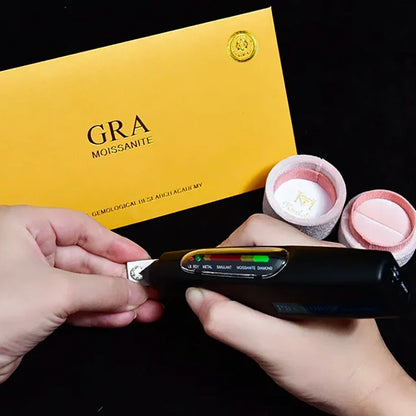 Solid Gold Moissanite Necklace For Women 14K 10K 9K Gold 925 Silver Chain Necklace for Engagement Christmas Gifts