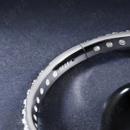 GRA Certified D Color 4mm 0.3CT Full Moissanite Tennis Bracelet Bangle For Women S925 Sterling Silver Diamond Bracelets