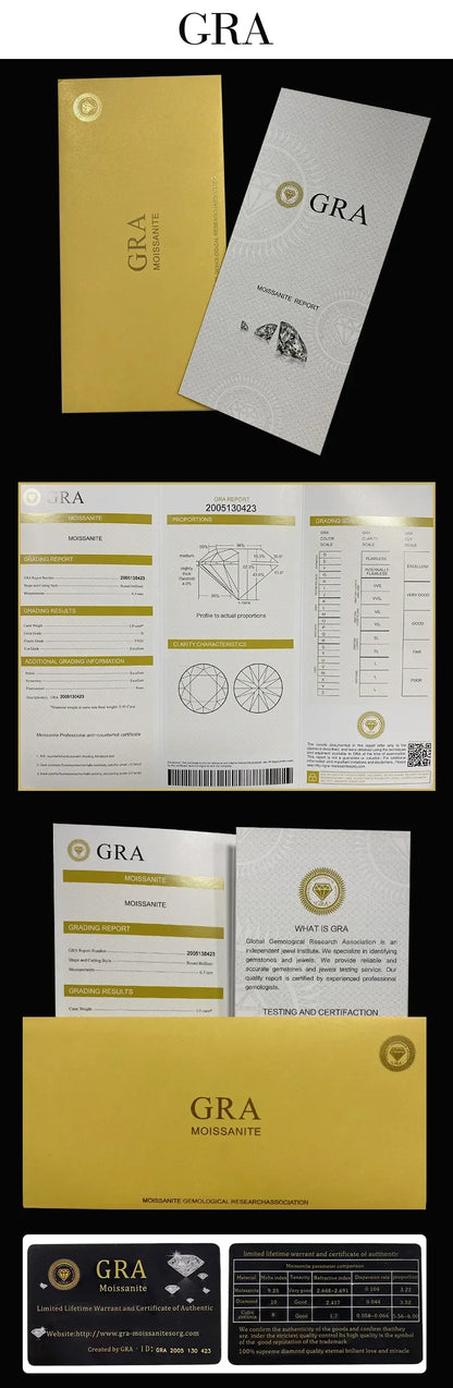 100% Real GRA Certified 1CT Moissanite Bracelet for Women Girl S925 Sterling Silver Diamond Link Bracelets Fine Jewelry