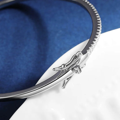 2mm D Color Moissanite Bangle For Women S925 Sterling Silver 18k White Gold Plated Diamond Bracelet Fine Jewelry Pulseras