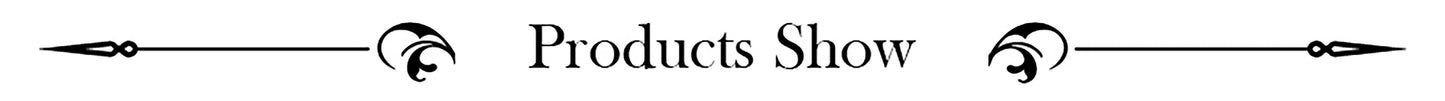 Text 'Products Show' with decorative elements on a white background