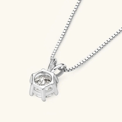 0.5ct-5ct Moissanite Pendant Necklace With Certificate For Women Original Real 925 Silver Chain Solitaire Drop Necklaces