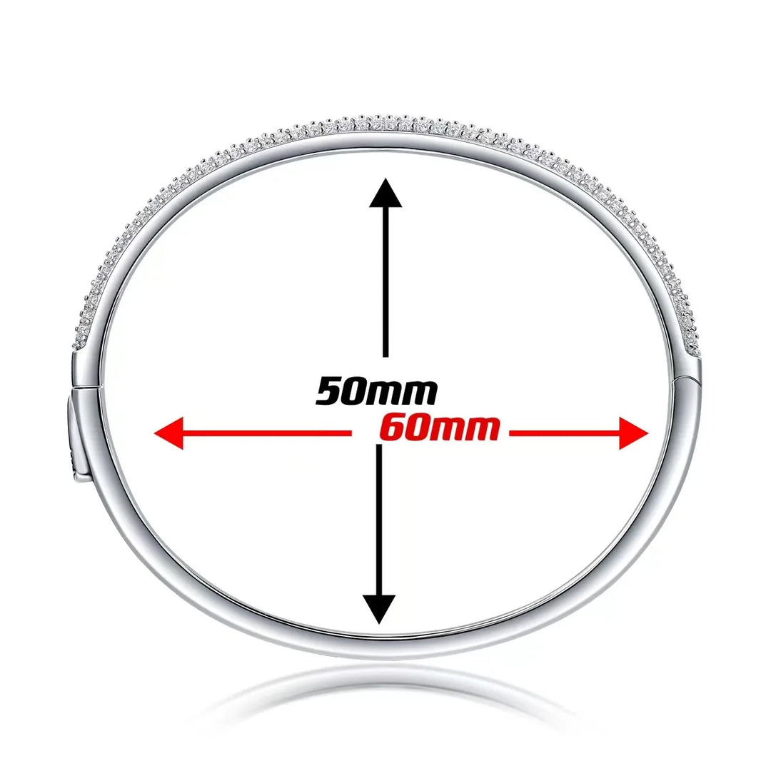 Real D Color 2mm Full Moissanite Bracelet For Women S925 Sterling Silver Plate Pt950 Fine Jewelry Gift Wholesale