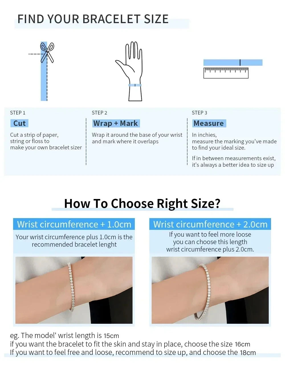 Moissanite Bracelet Transparent Fishing Line 925 Sterling Silver Bracelets for Women Lab Diamond GRA Certified Jewelry