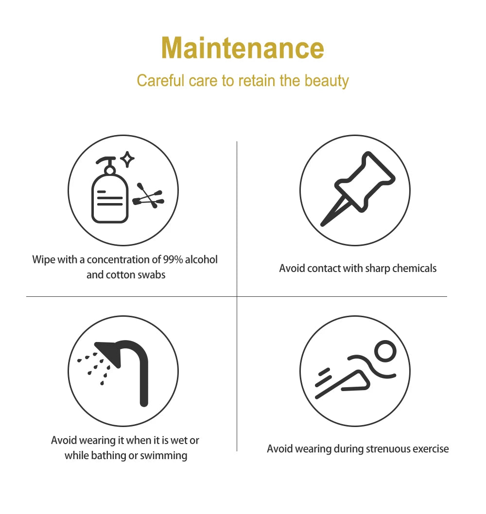 Maintenance guidelines for a product with icons and text on a white background