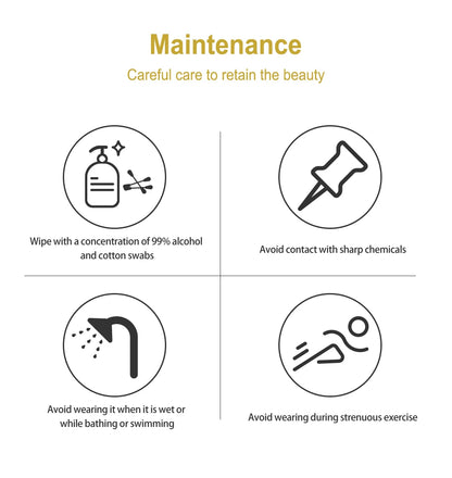 Maintenance guidelines for a product with icons and text on a white background