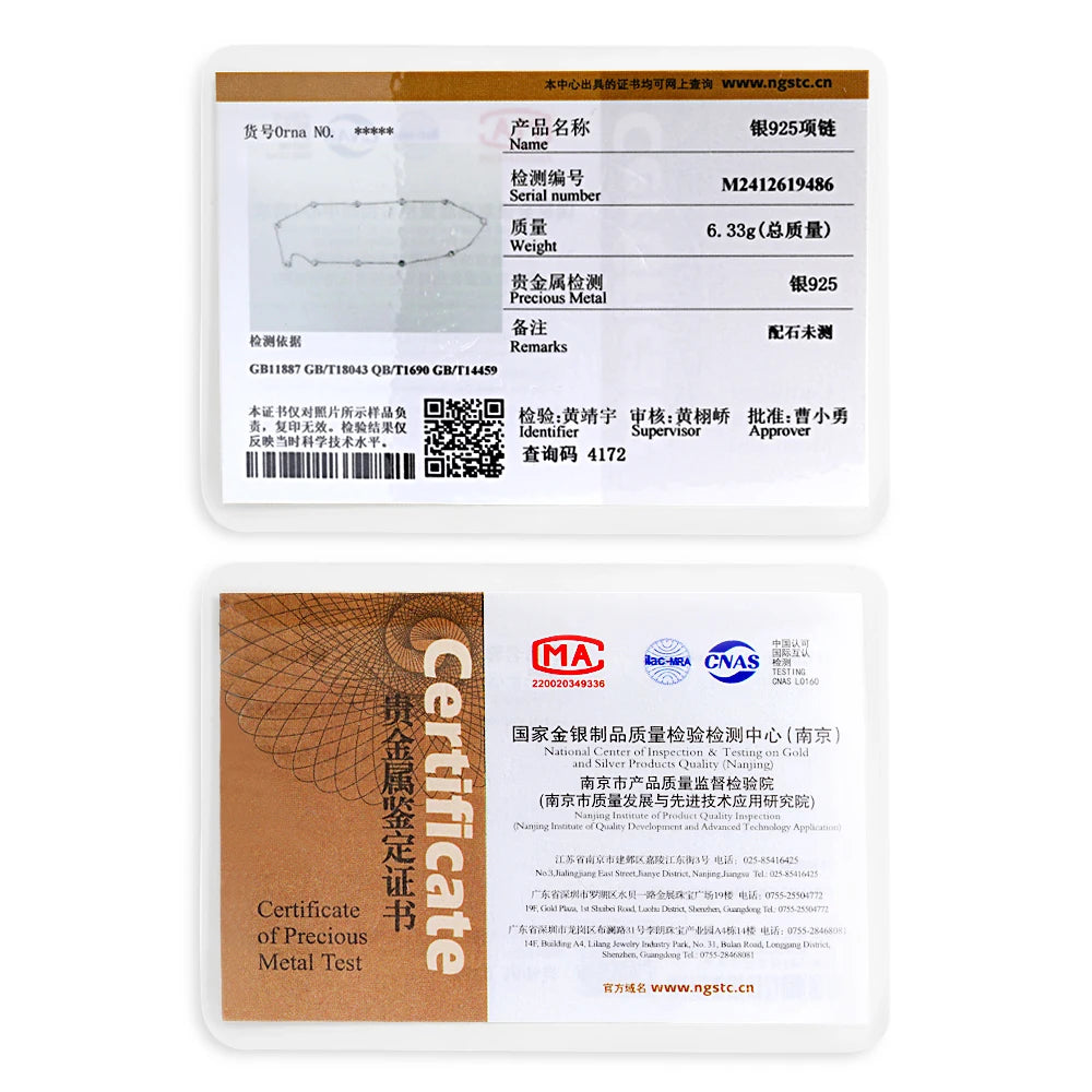 3mm 4mm D Color Moissanite Necklace For Women Gift 100% S925 Sterling Silver Plated 18K Sparkling Gypsophila Neck Chain