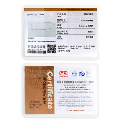 3mm 4mm D Color Moissanite Necklace For Women Gift 100% S925 Sterling Silver Plated 18K Sparkling Gypsophila Neck Chain