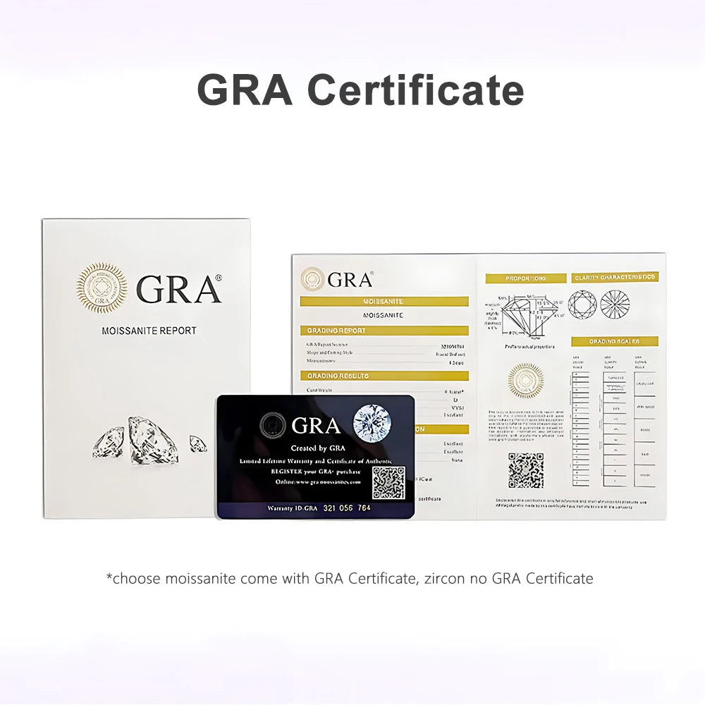 Moissanite Necklaces for Women GRA Certified 3mm D VVS1 Round Brilliant Cut Moissanite Dainty Necklace 925 Sterling Silver Chain