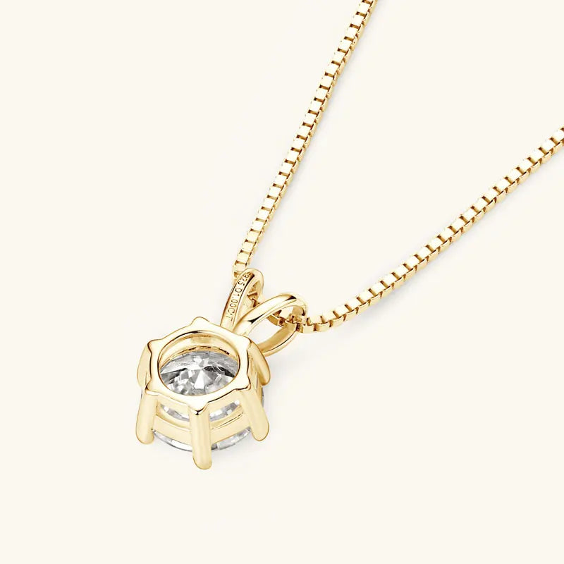 0.5ct-5ct Moissanite Pendant Necklace With Certificate For Women Original Real 925 Silver Chain Solitaire Drop Necklaces