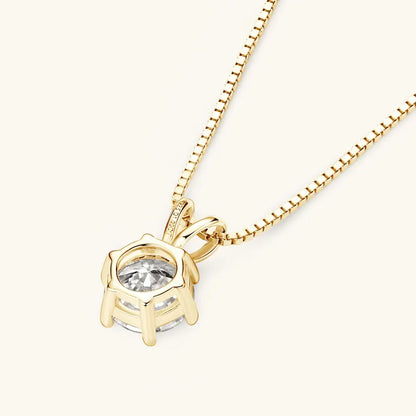 0.5ct-5ct Moissanite Pendant Necklace With Certificate For Women Original Real 925 Silver Chain Solitaire Drop Necklaces