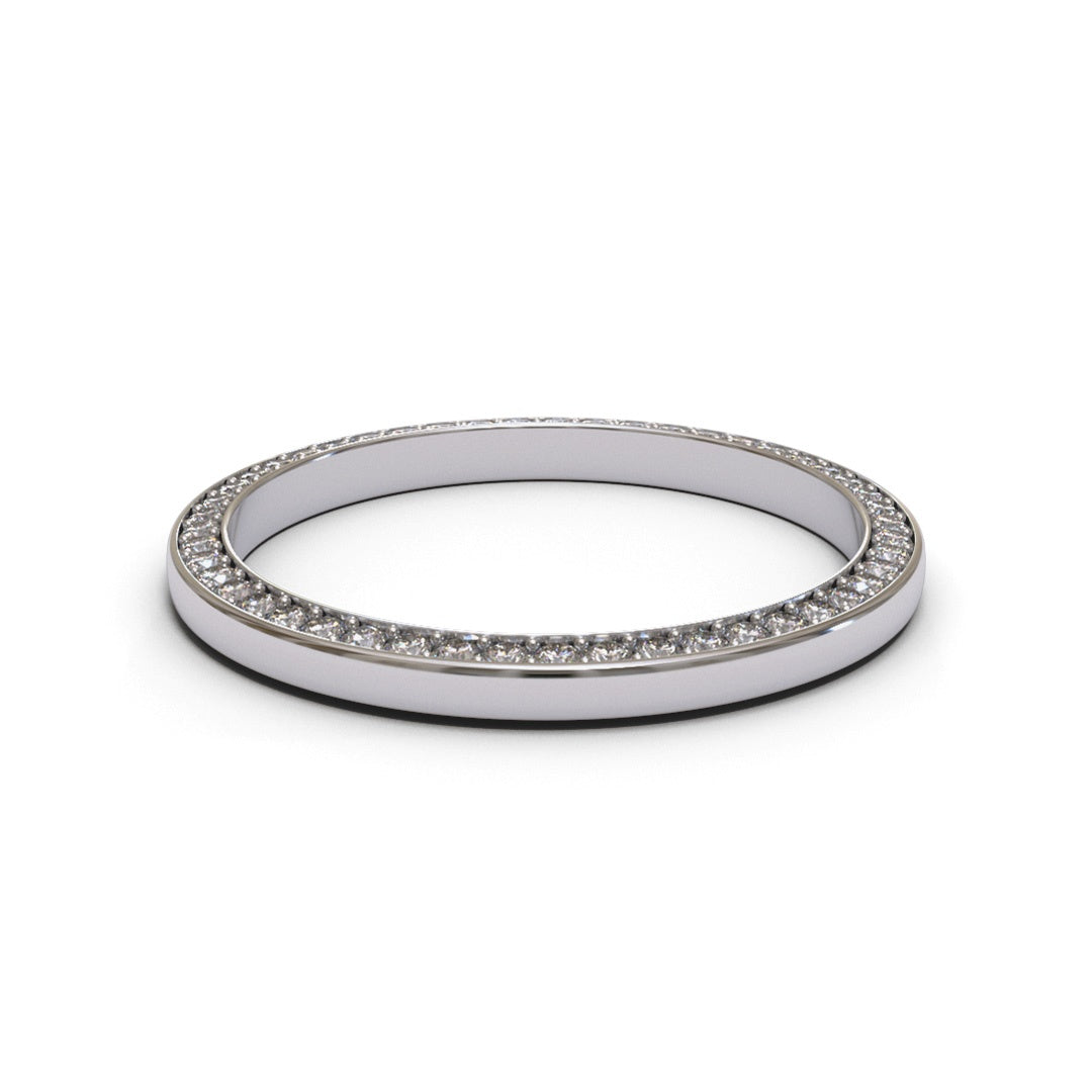 Side Full Eternity 18K White Gold 1.8mm band