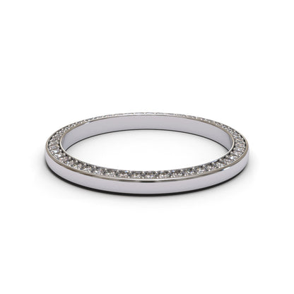 Side Full Eternity 18K White Gold 1.8mm band