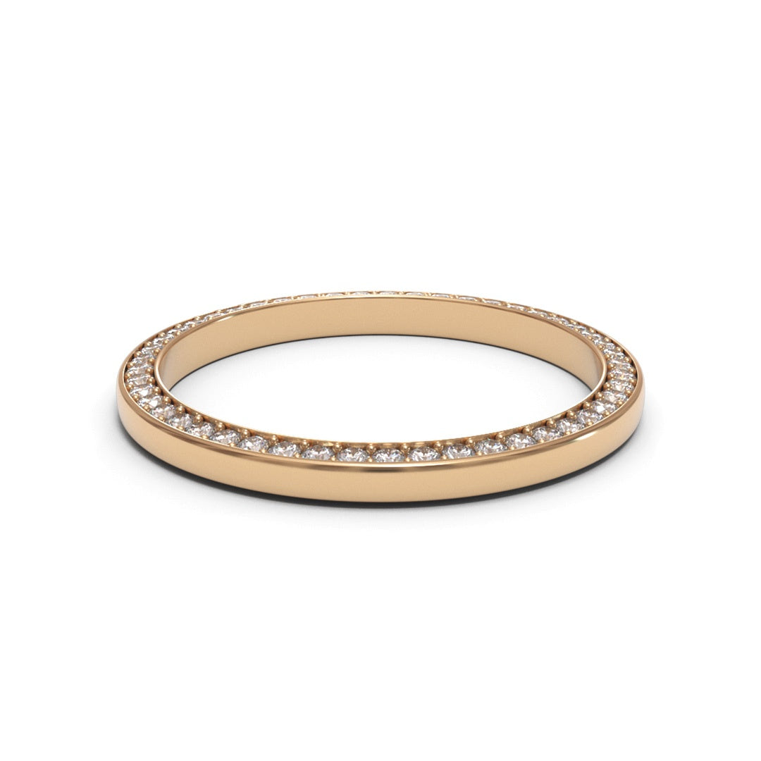 Side Full Eternity 18K White Gold 1.8mm band